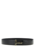 Black Calfskin Regular Belt