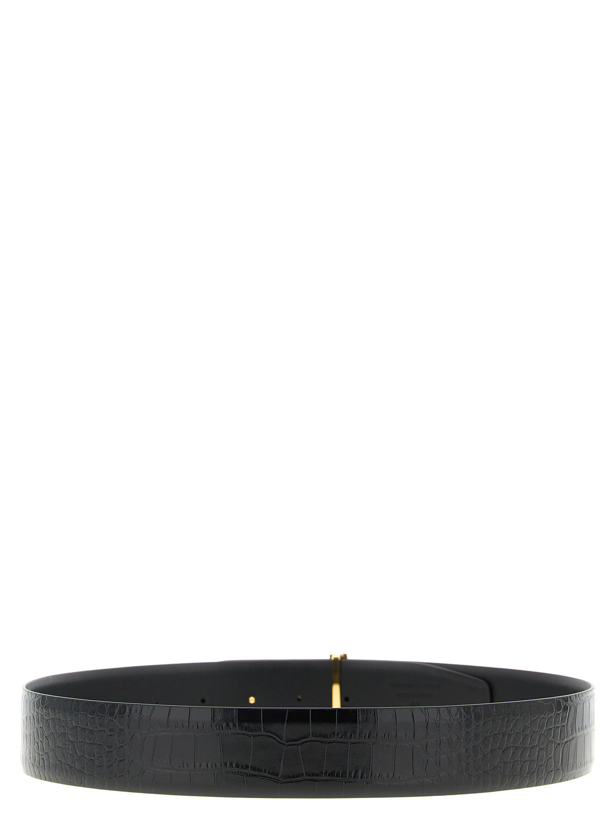 Black Calfskin Regular Belt