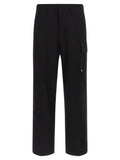 Black Cotton Cargo Pants