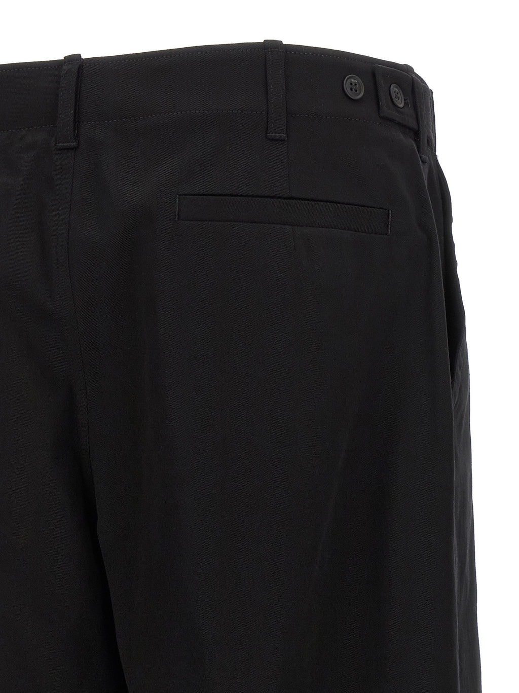 Black Cotton Cargo Pants
