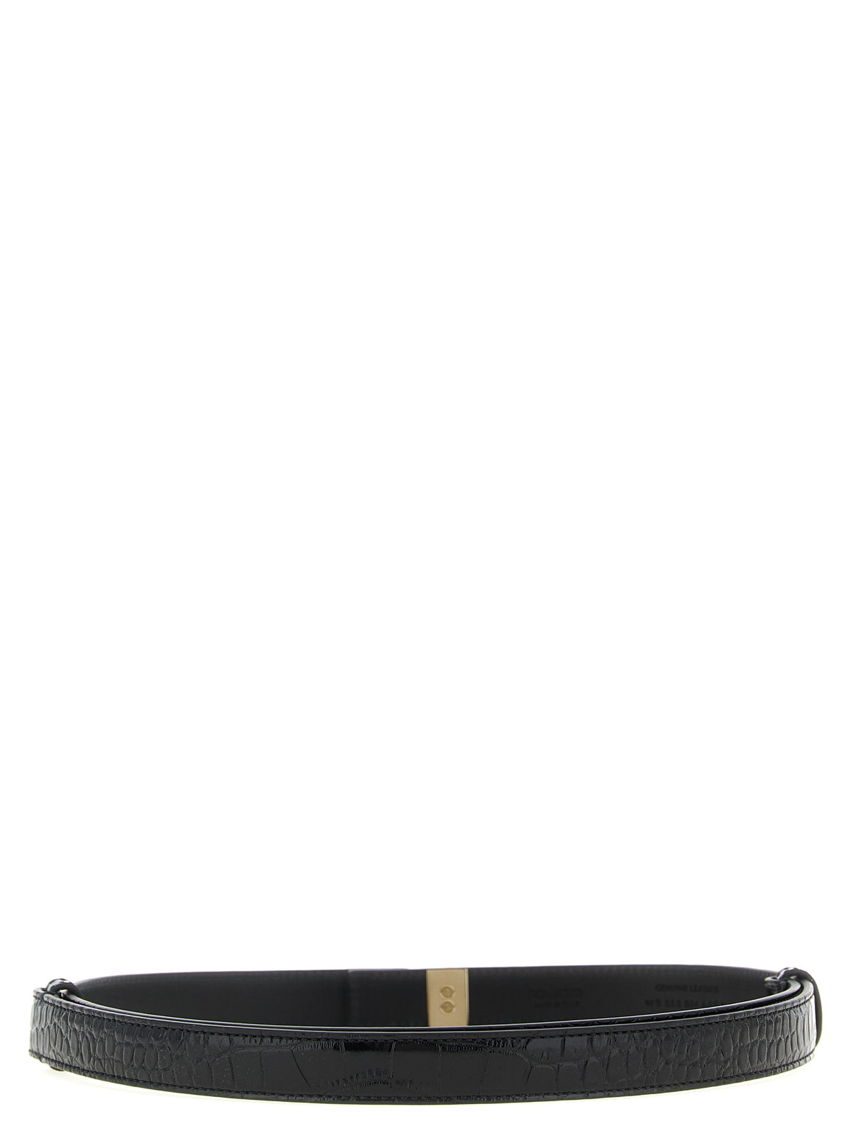 Black Calfskin Regular Belt