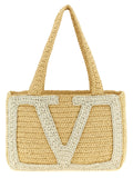 White Viscose Tote Bag