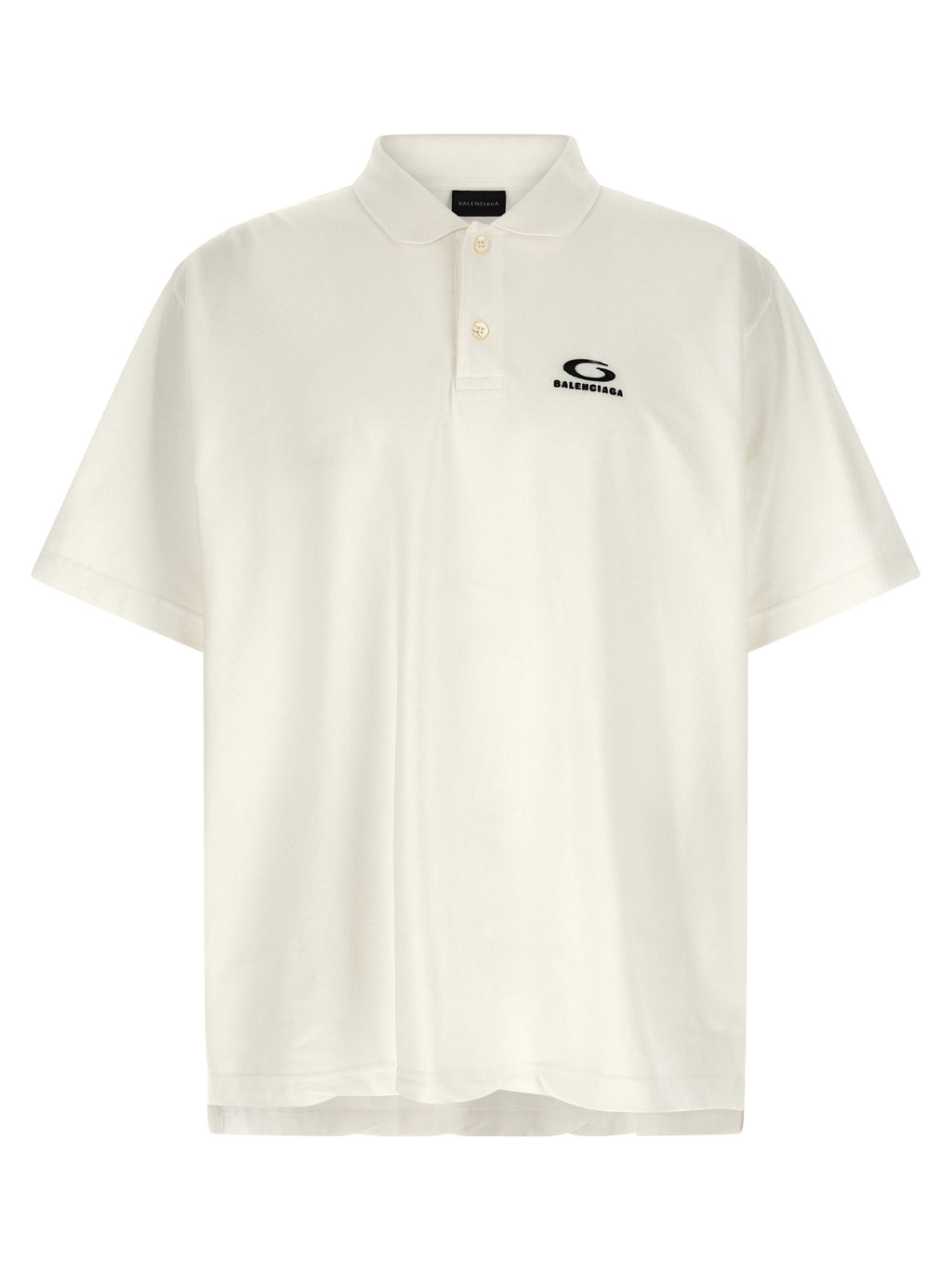 White Cotton Polo Shirt
