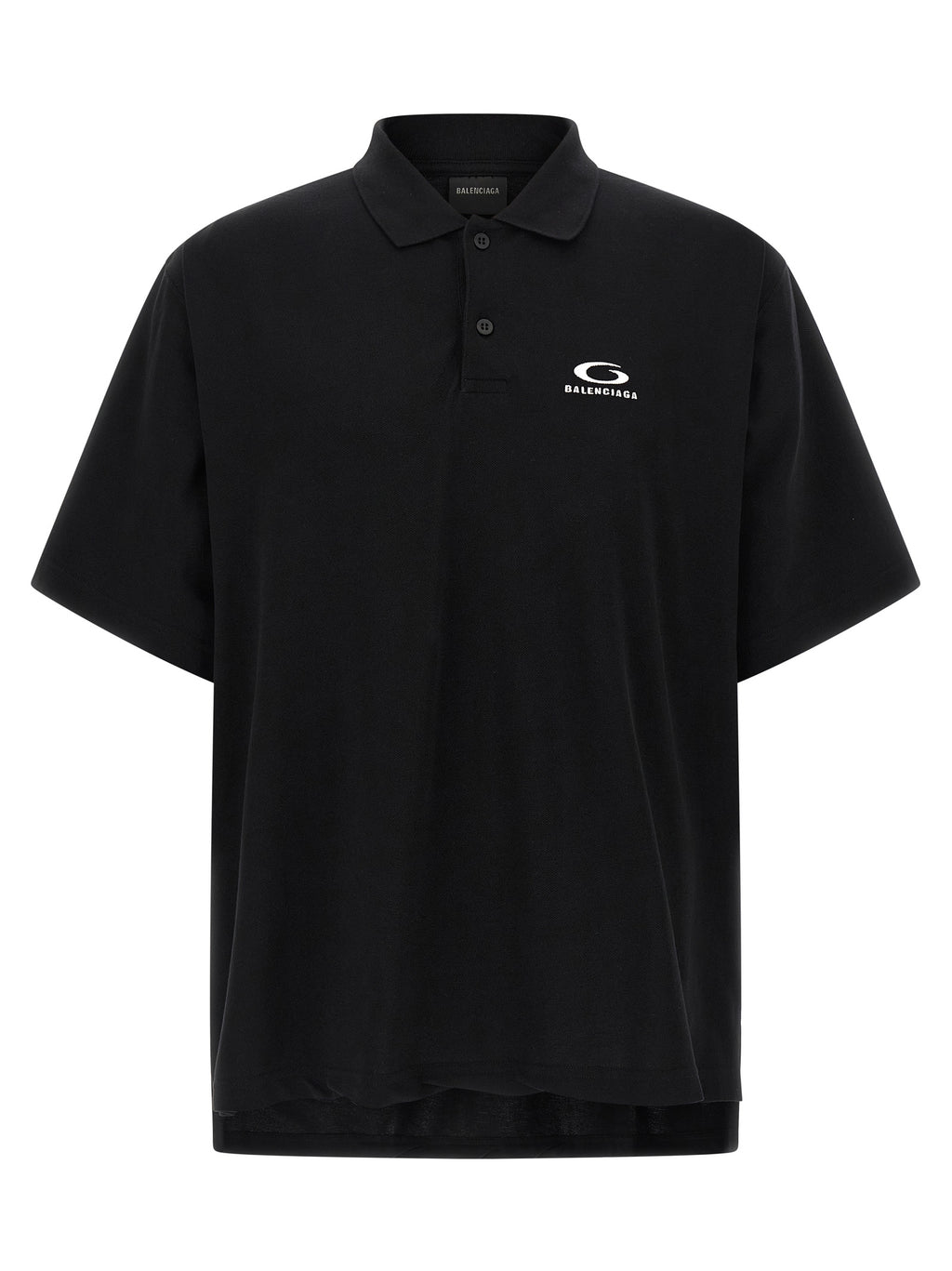 Black Cotton Polo Shirt