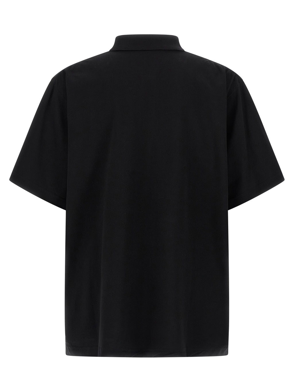 Black Cotton Polo Shirt