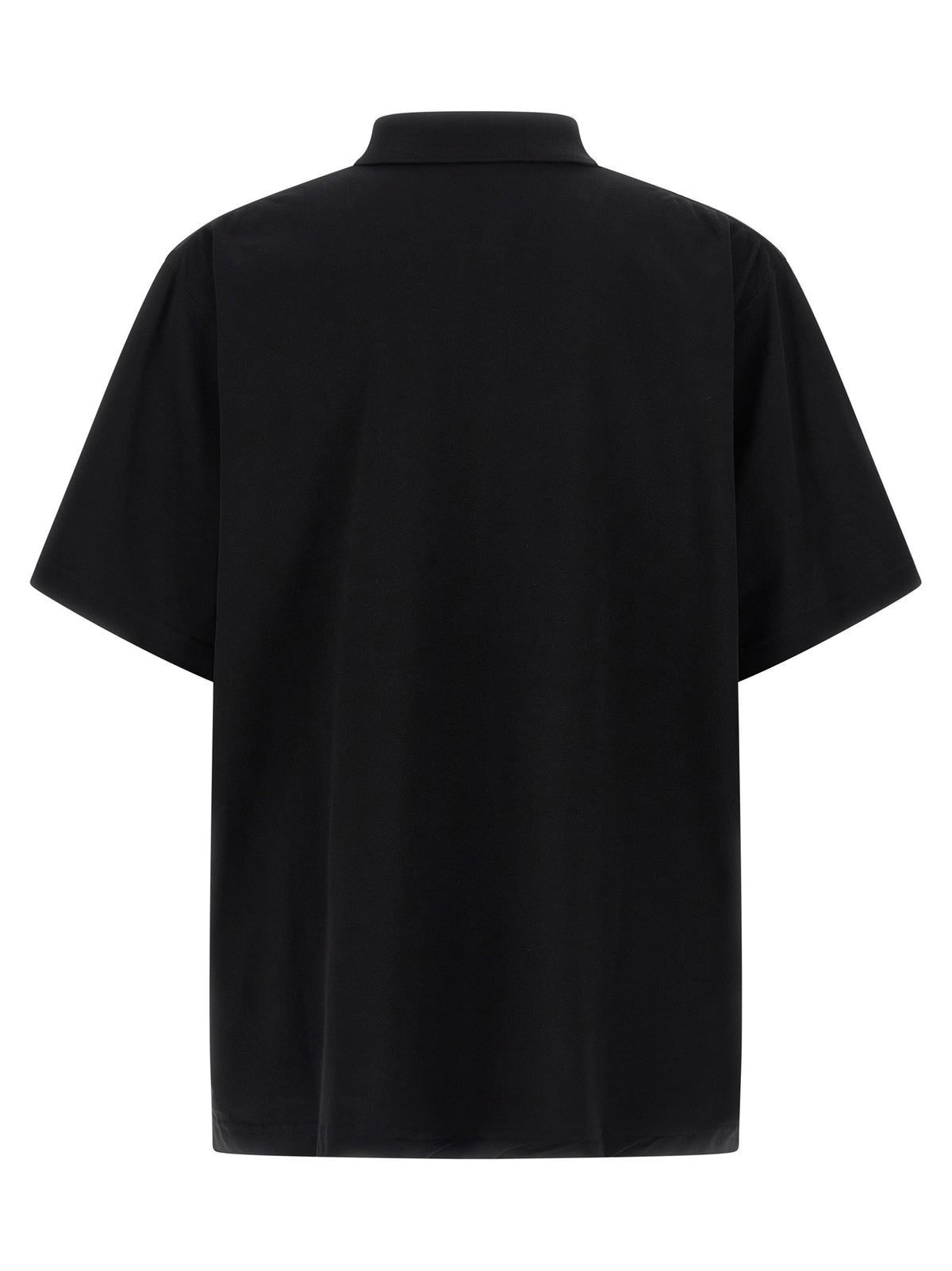 Black Cotton Polo Shirt