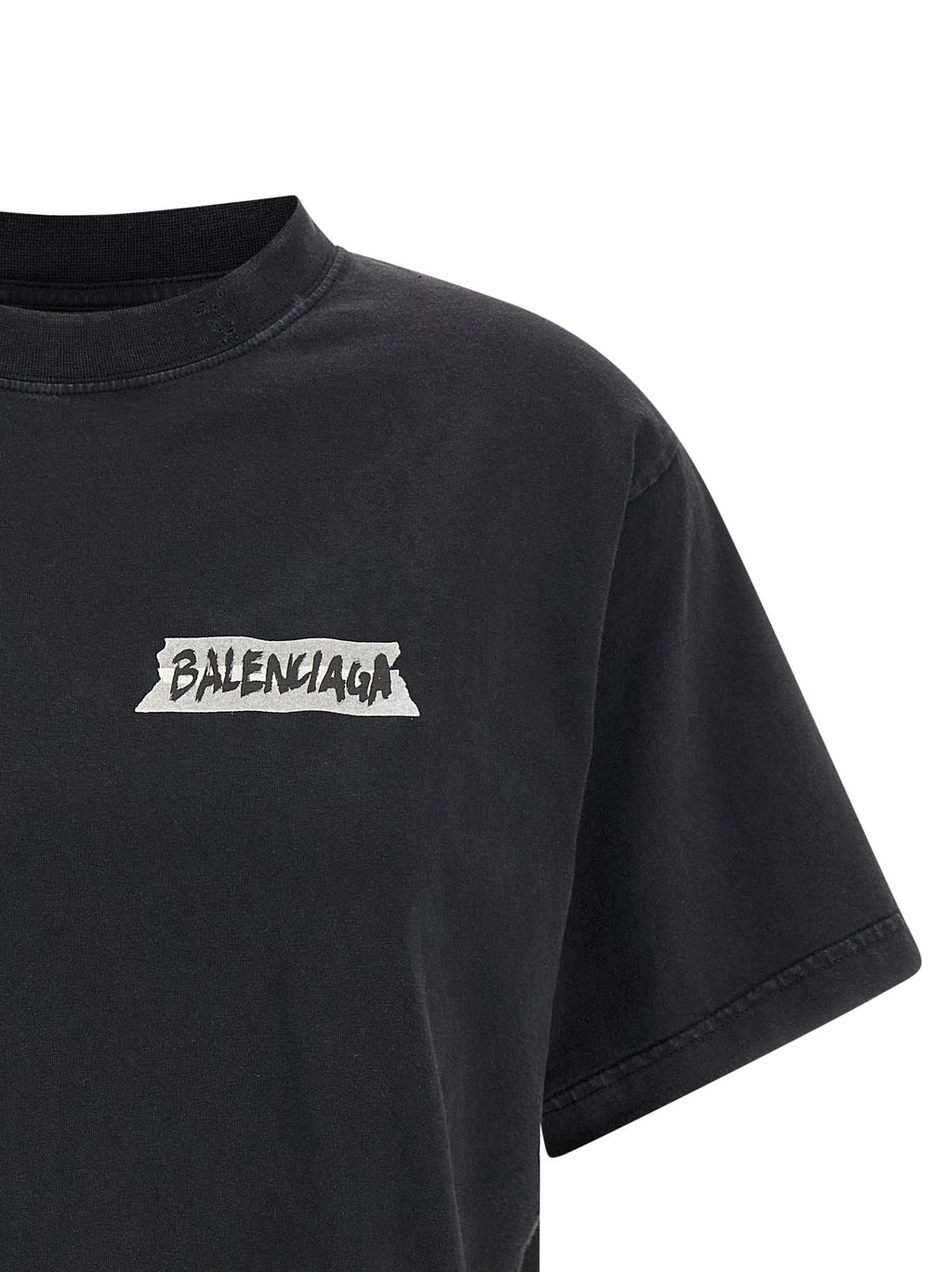 Black Cotton T-Shirt