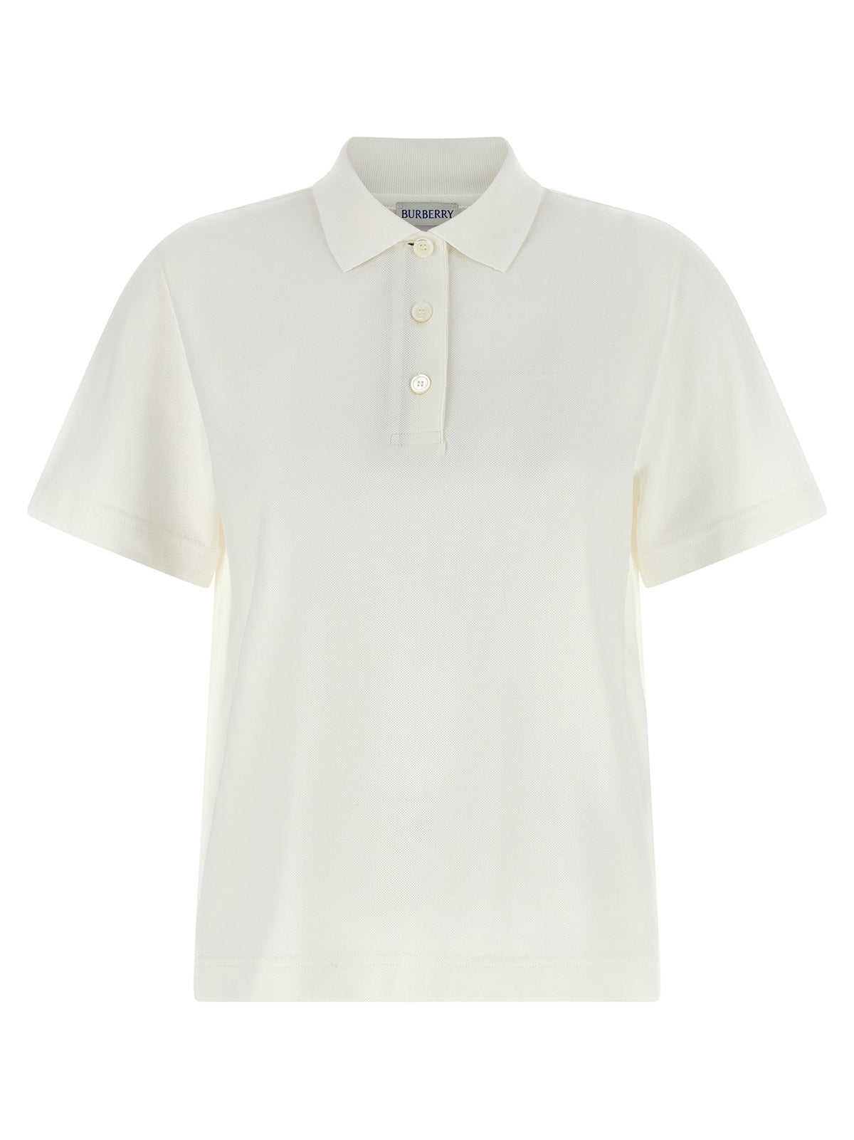 White Cotton Polo Shirt
