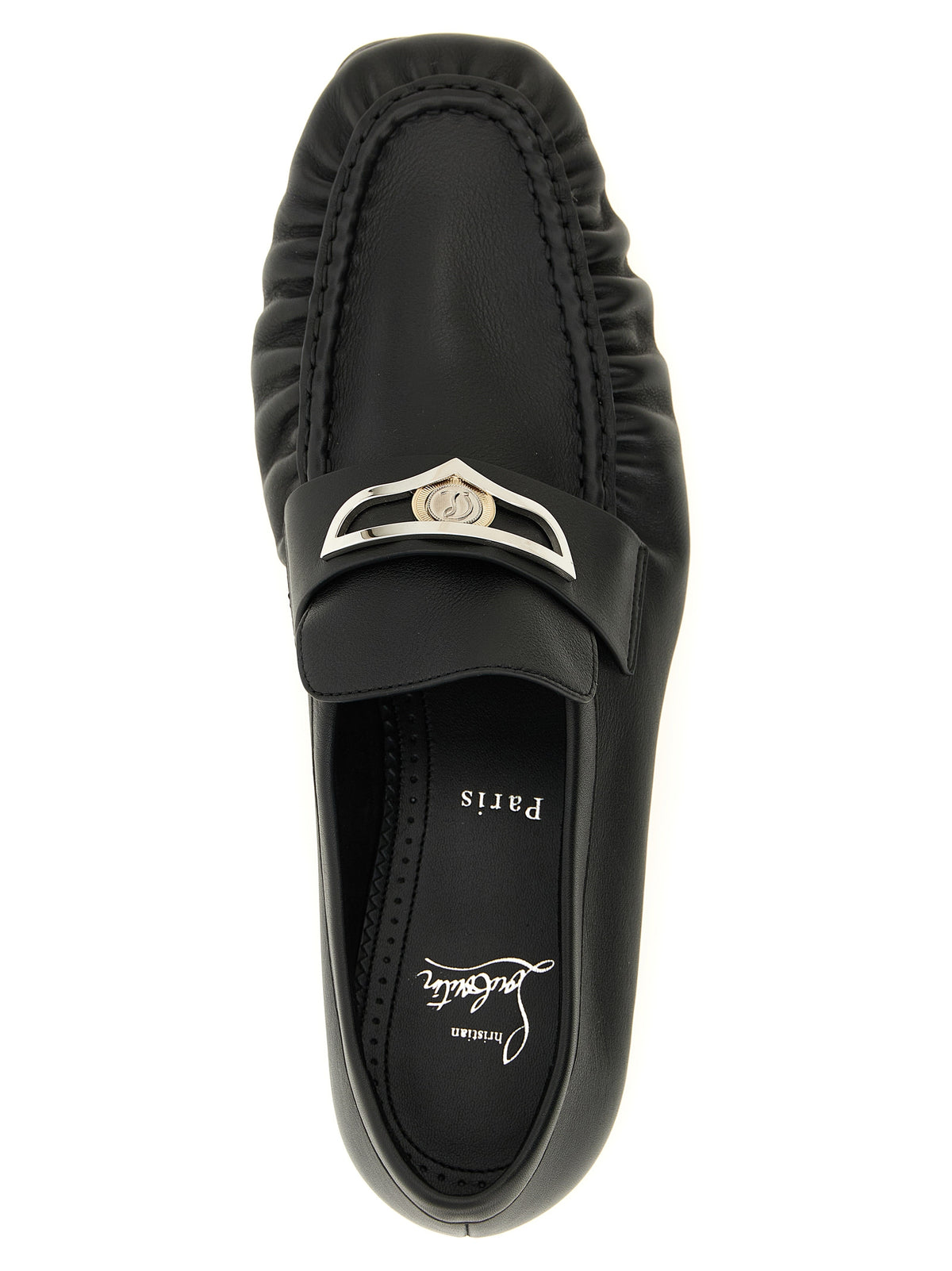 Black Calfskin Slip-On Loafers