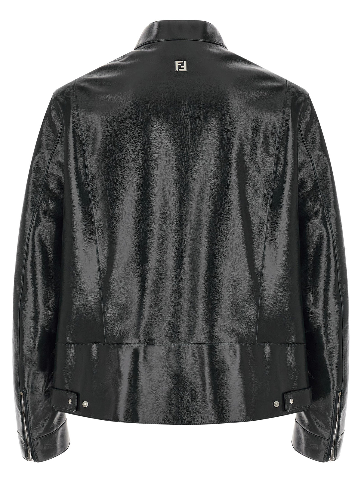 Blue Lamb Leather Leather Jacket