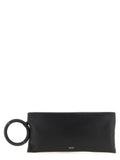 Black Lambskin Clutch Bag