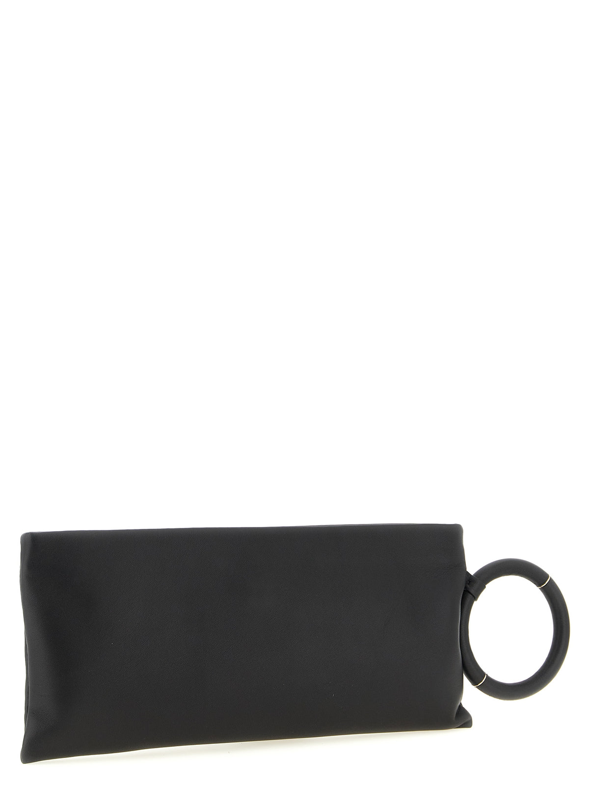 Black Lambskin Clutch Bag