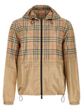 Beige Viscose Shell Jacket