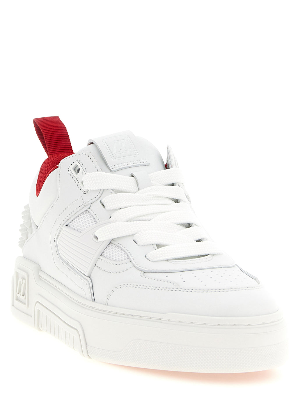 White Calfskin Athletic Sneakers