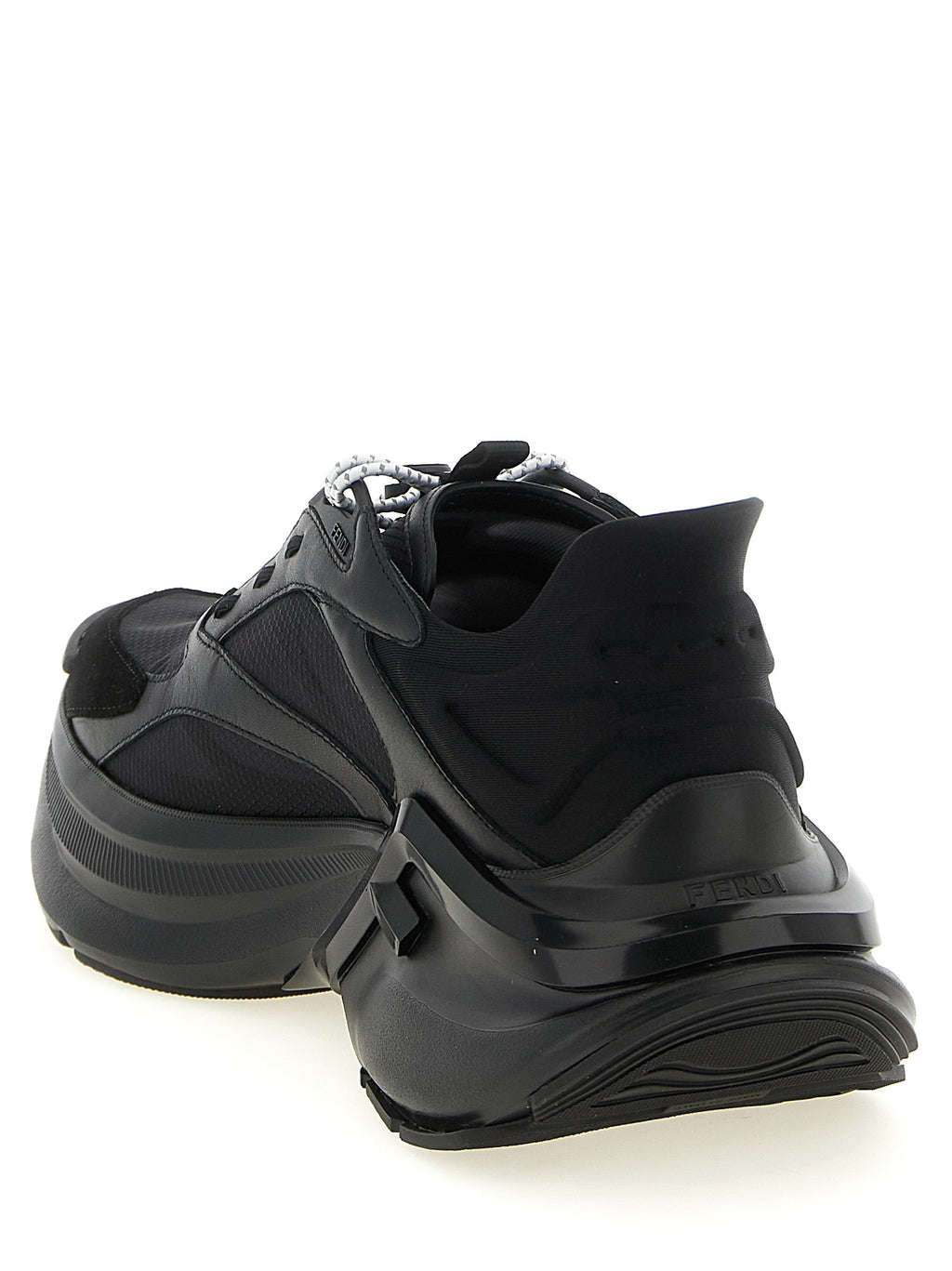 Black Calfskin Athletic Sneakers