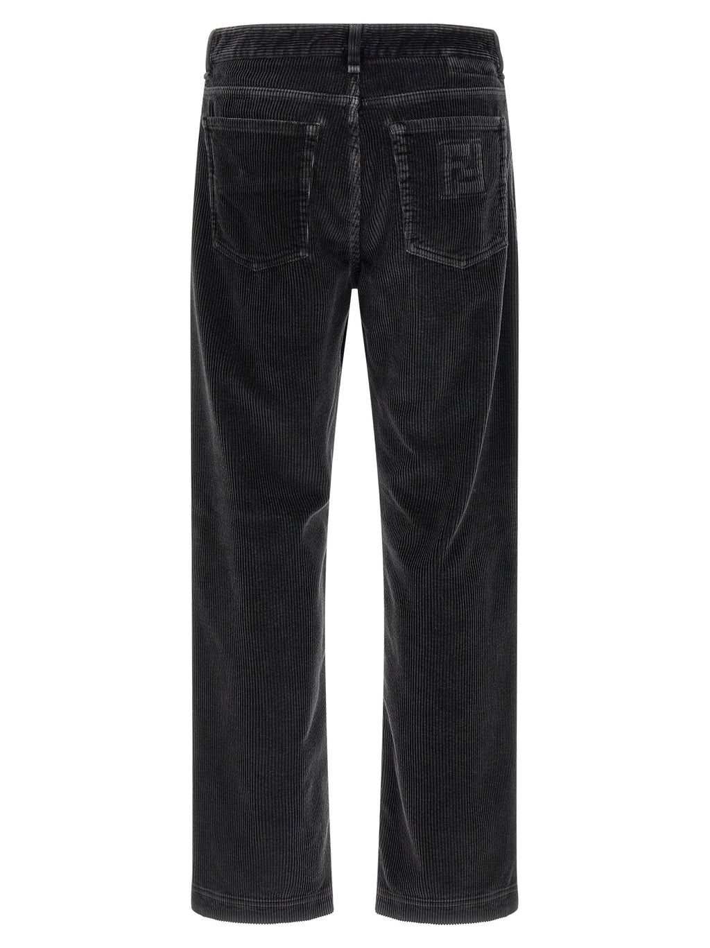 Gray Cotton Casual Pants