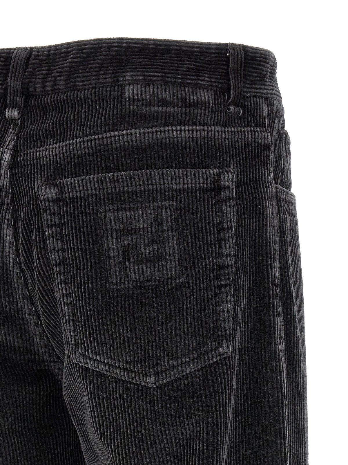 Gray Cotton Casual Pants