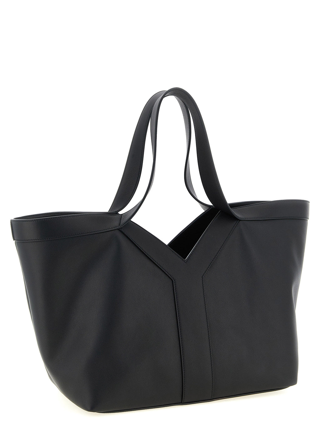 Black Calfskin Tote Bag