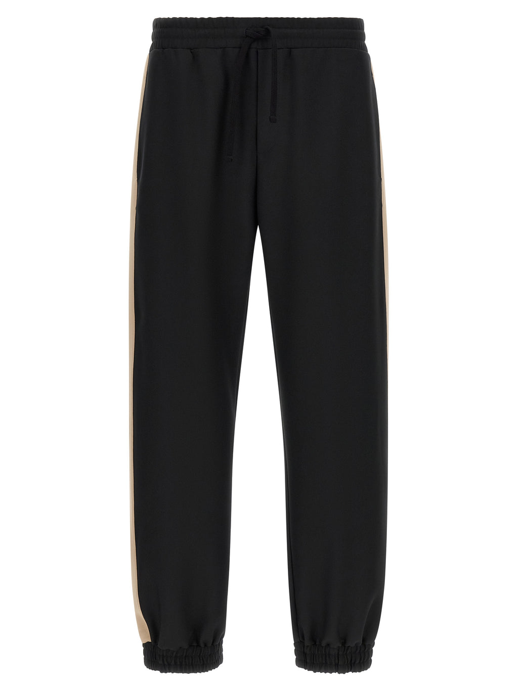Black Polyester Athletic Pants