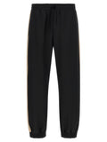Black Polyester Athletic Pants