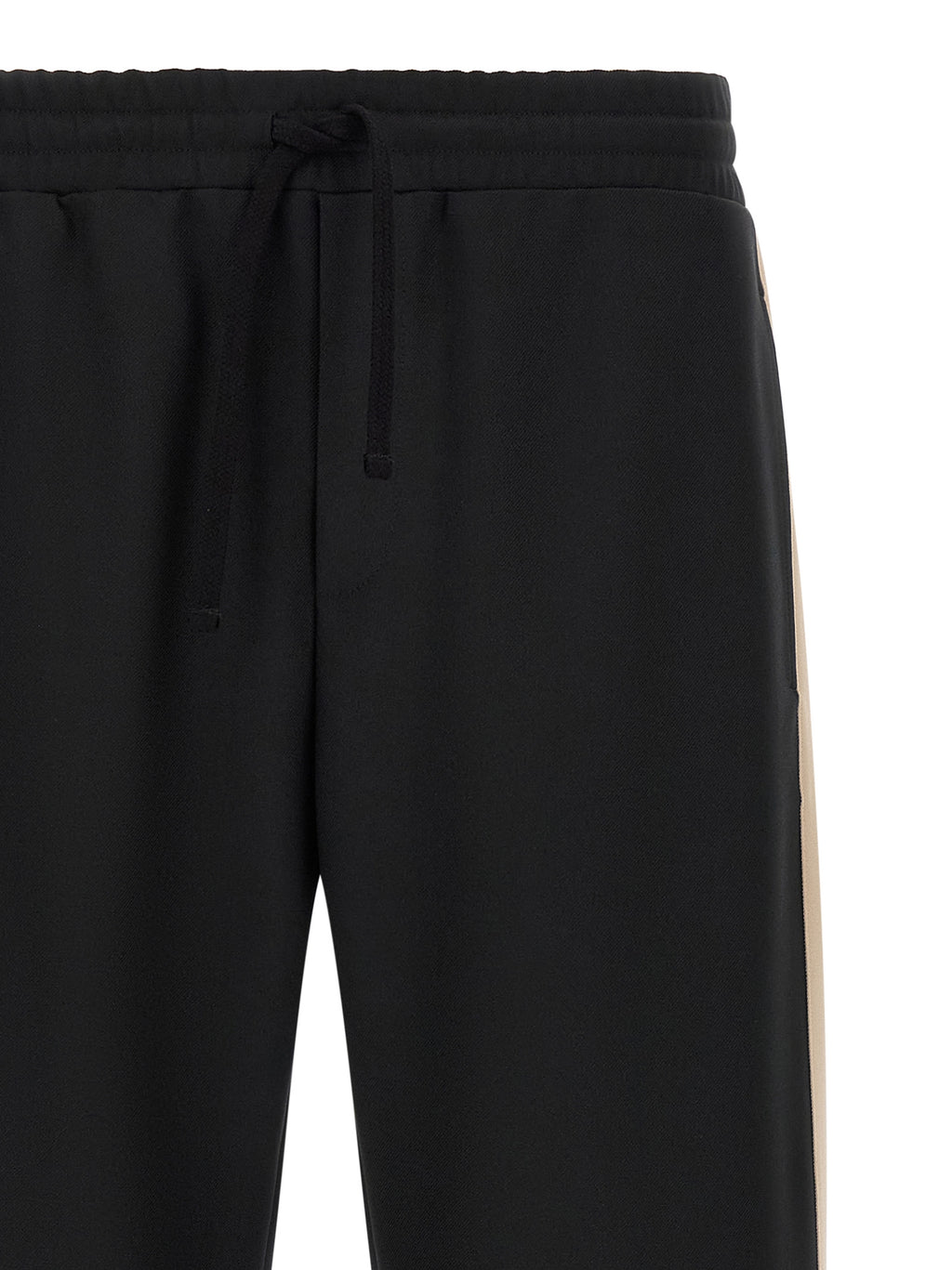 Black Polyester Athletic Pants