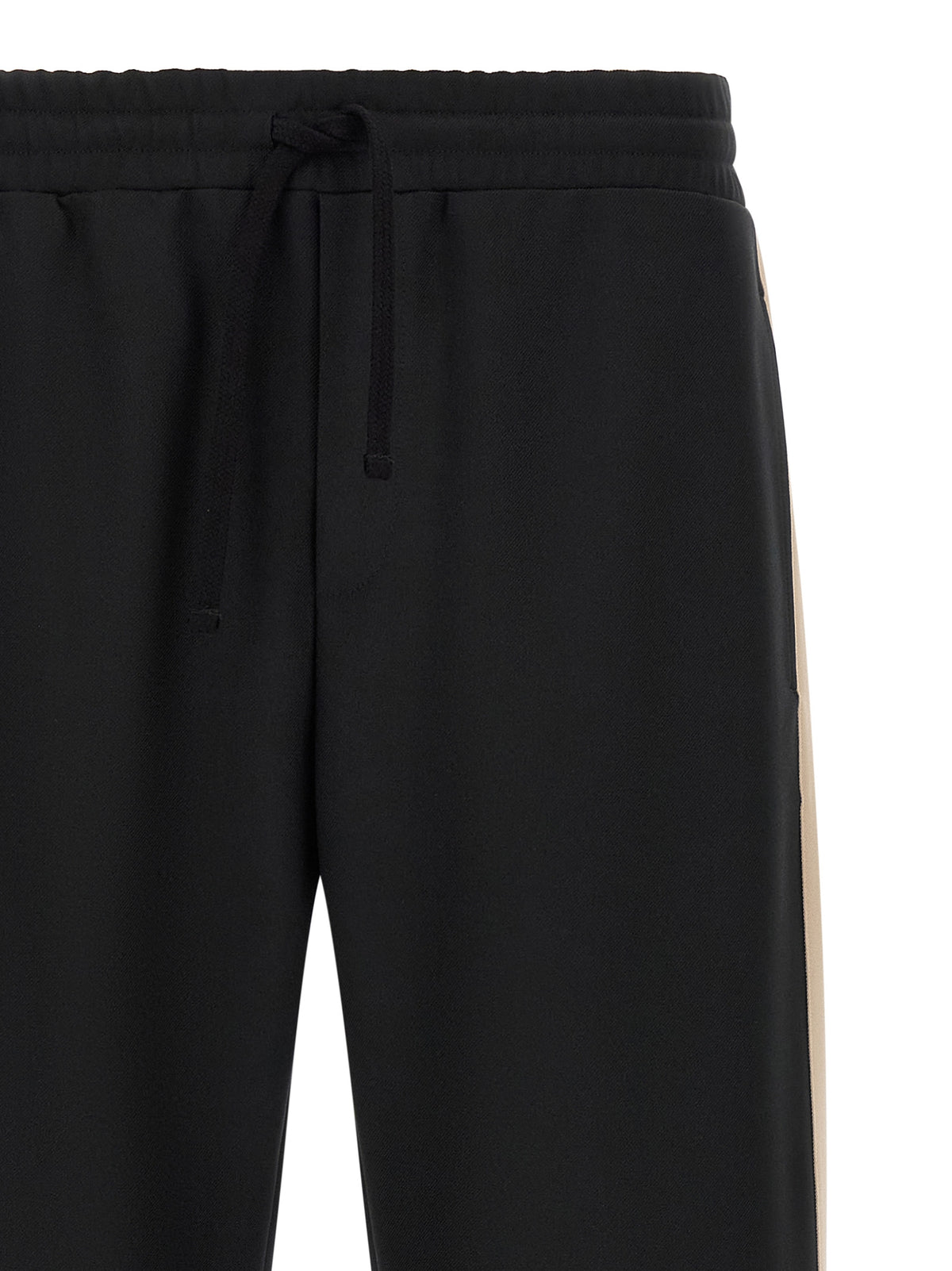Black Polyester Athletic Pants