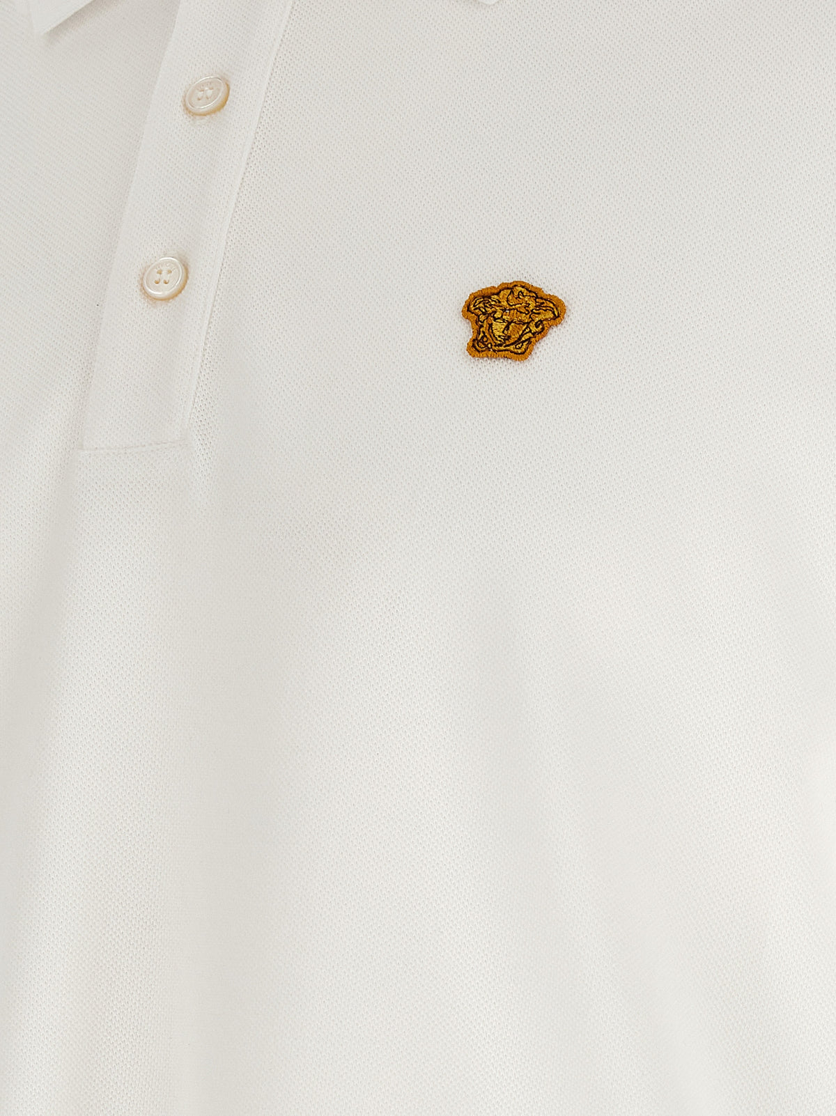 White Cotton Polo Shirt