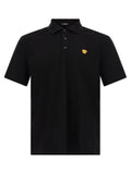 Black Cotton Polo Shirt