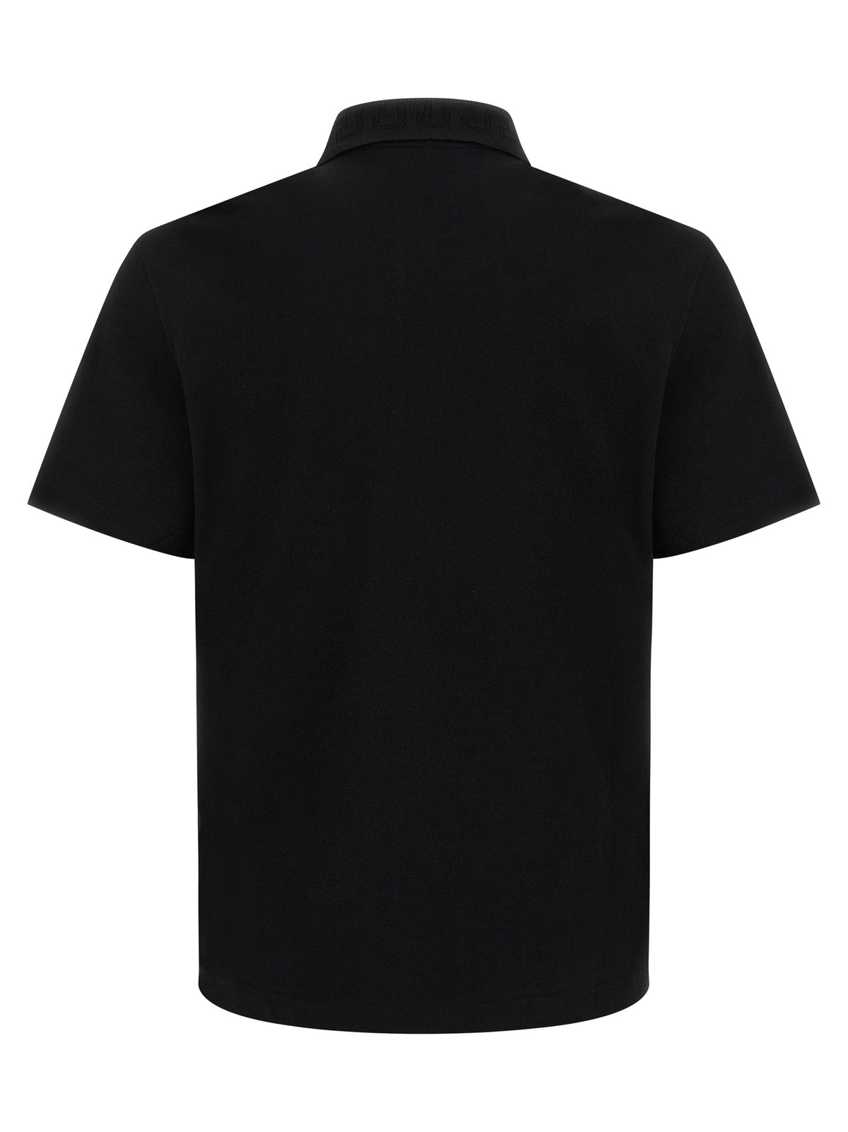 Black Cotton Polo Shirt