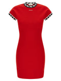 Red Cotton Short Dress