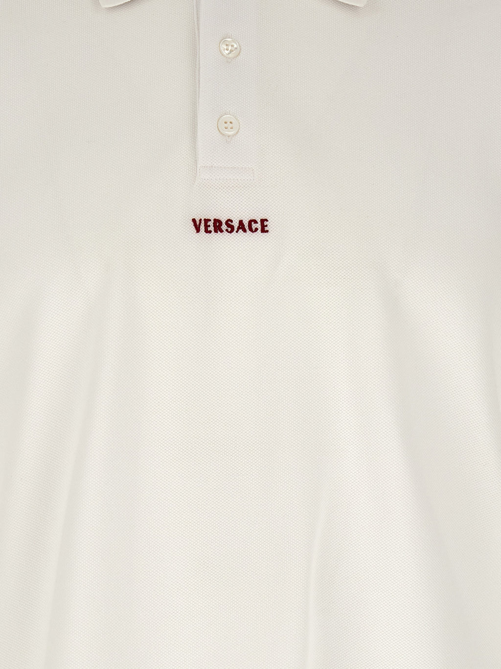 White Cotton Polo Shirt