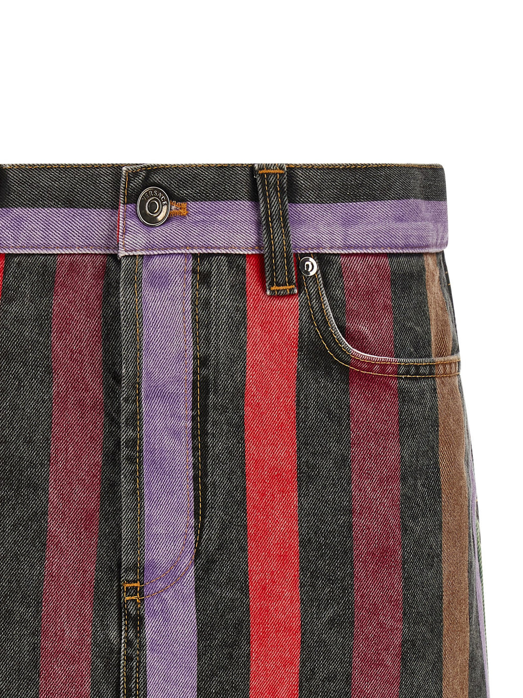 Multicolor Cotton Long Skirt