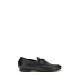 Black Calf Leather Bos Taurus Slip-On Loafers