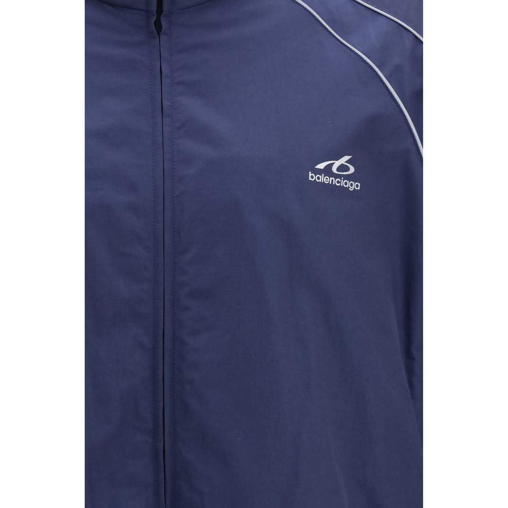 Blue Cotton Shell Jacket