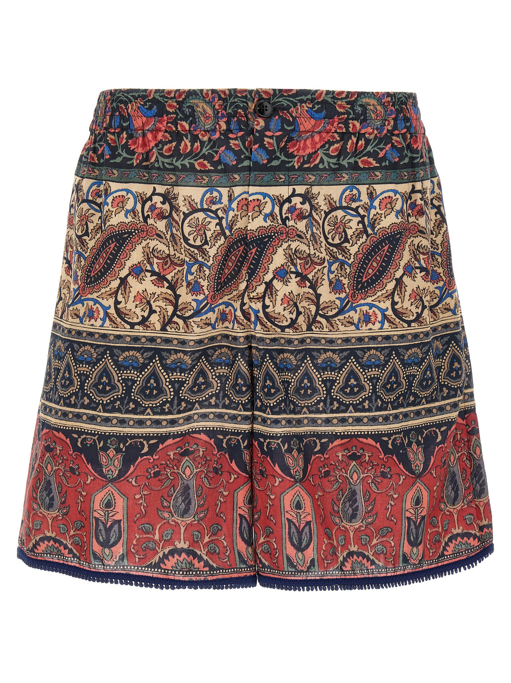 Multicolor Cotton Bermuda Shorts