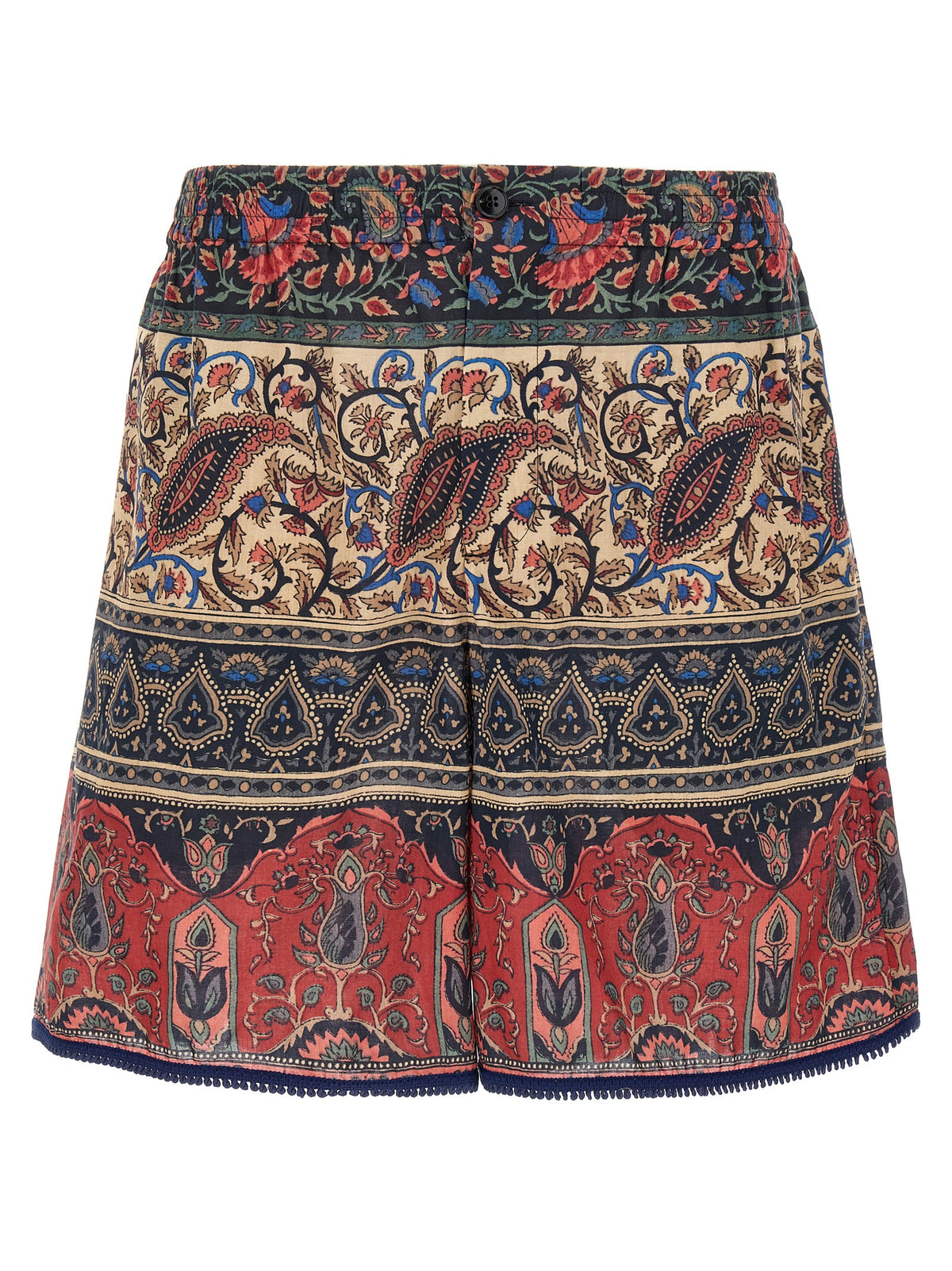 Multicolor Cotton Bermuda Shorts