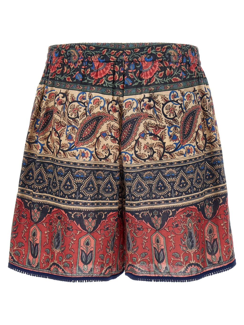 Multicolor Cotton Bermuda Shorts
