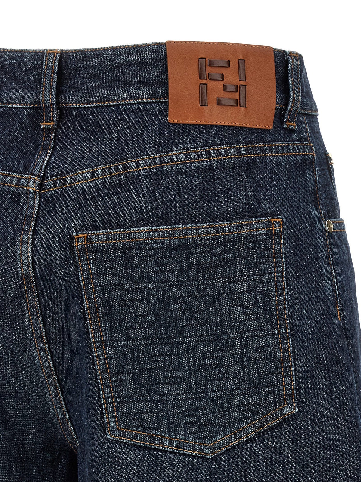 Blue Cotton Bermuda Shorts