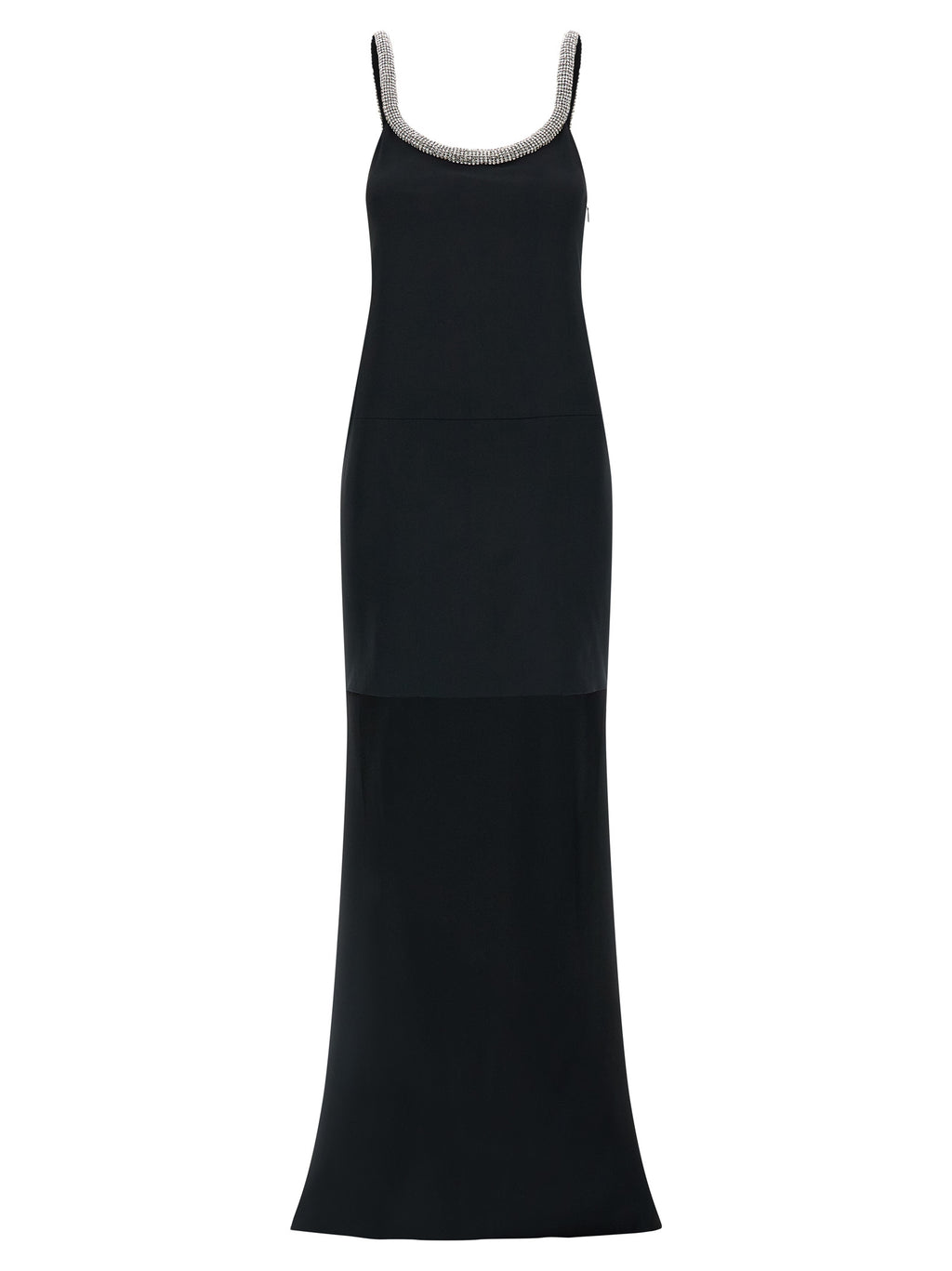 Black Acetate Long Dress