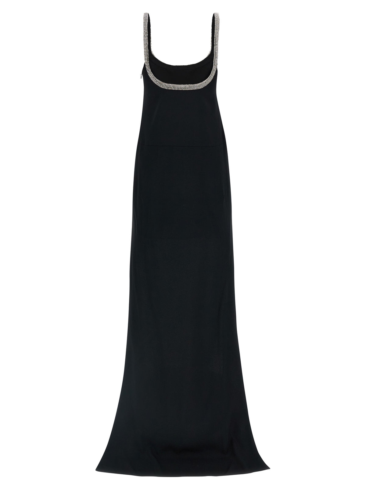 Black Acetate Long Dress