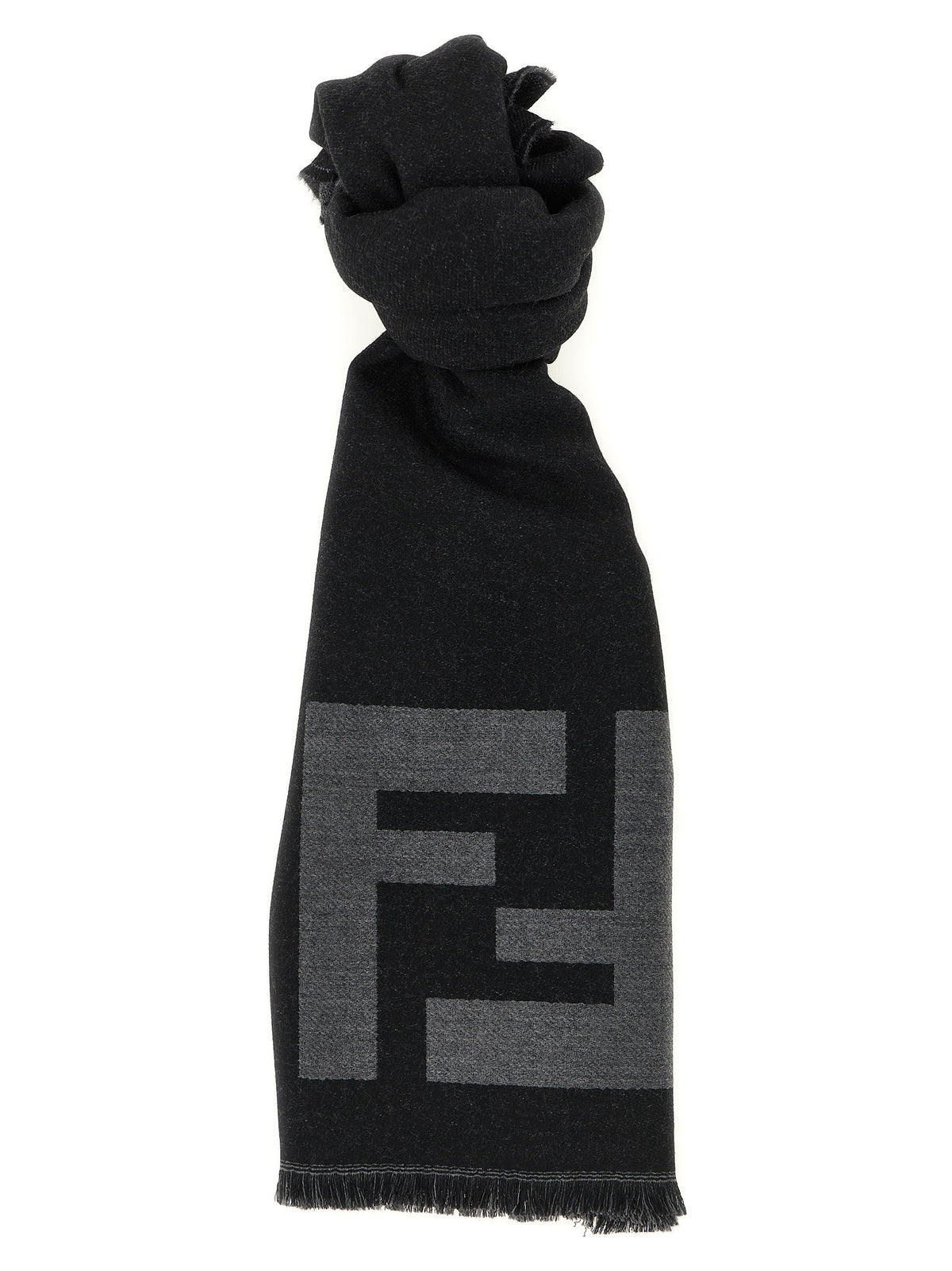 Black Virgin Wool Scarf