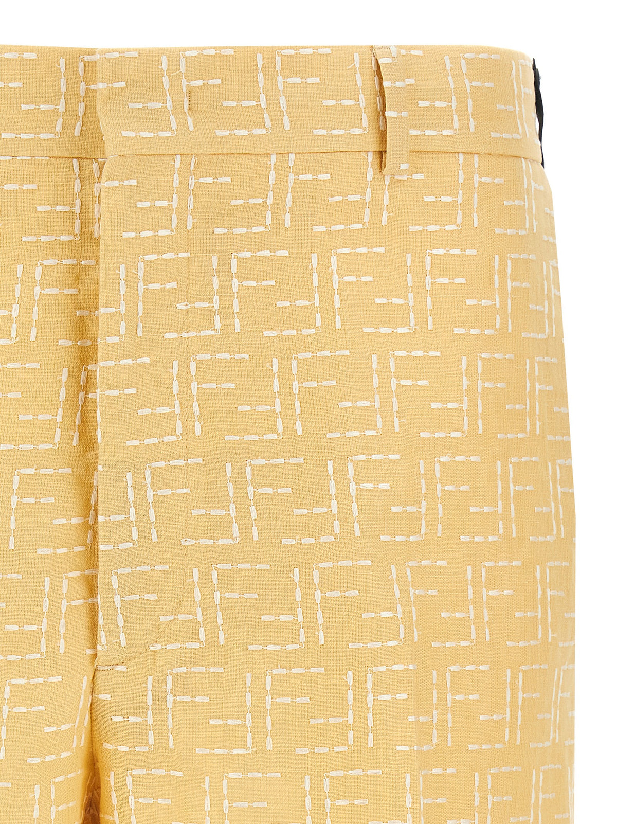 Multicolor Linen Bermuda Shorts