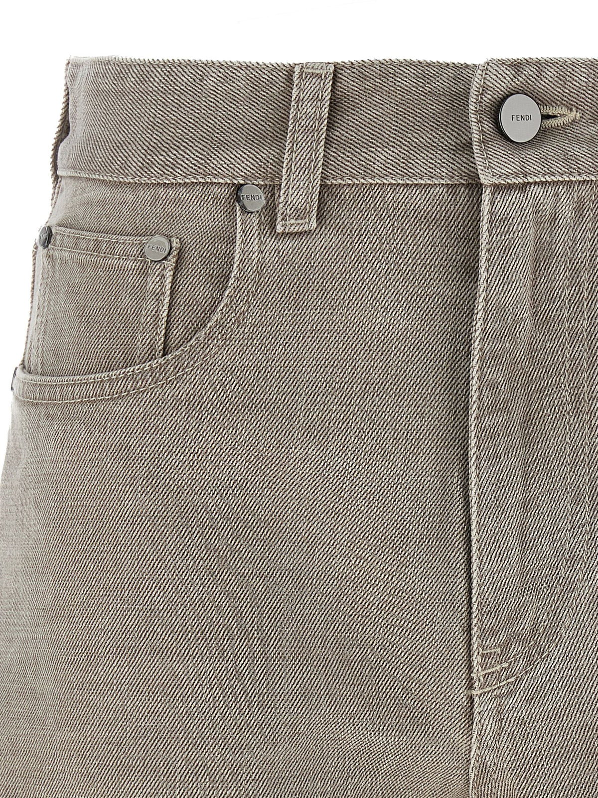 Beige Cotton Bermuda Shorts