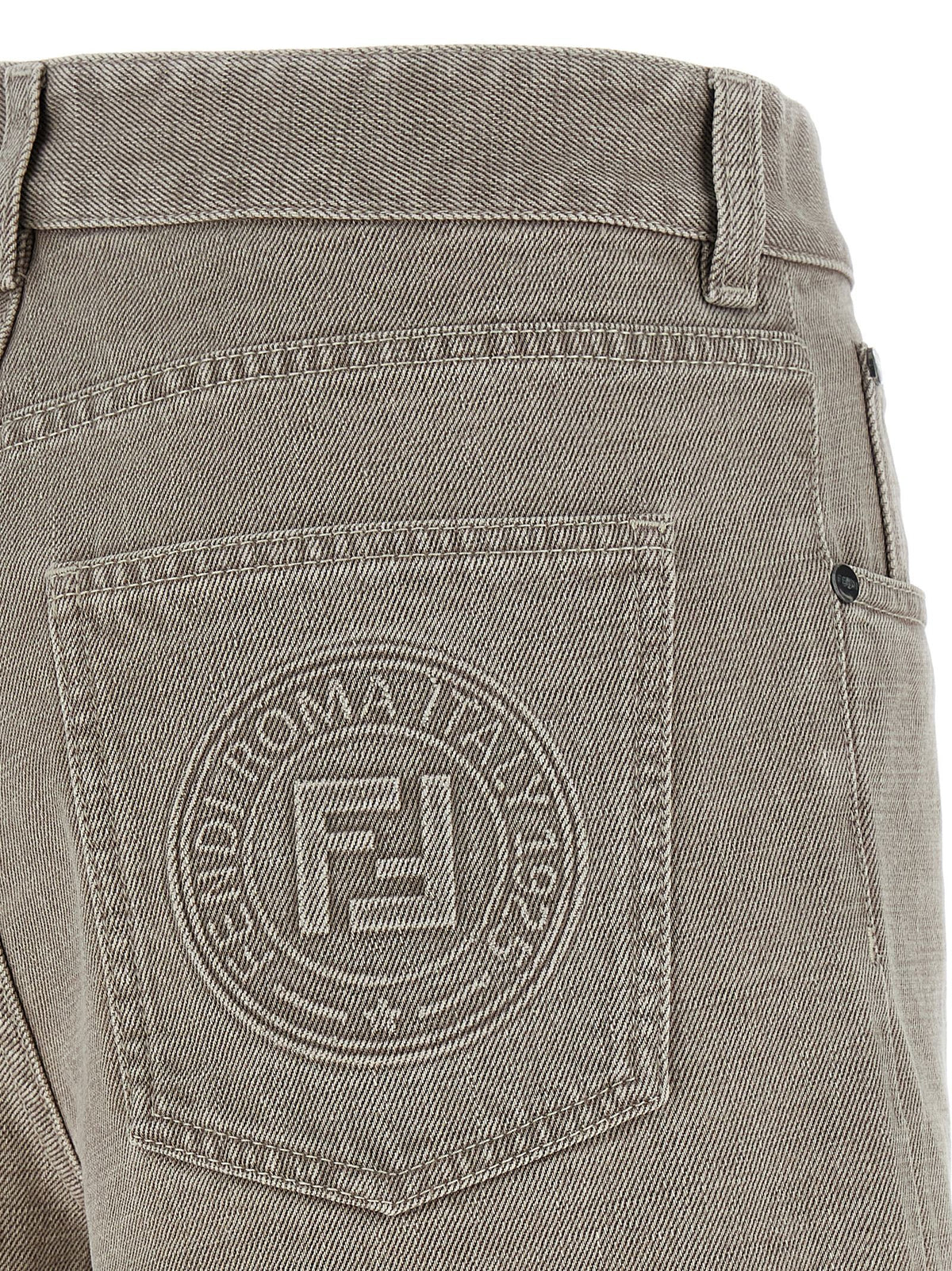 Beige Cotton Bermuda Shorts