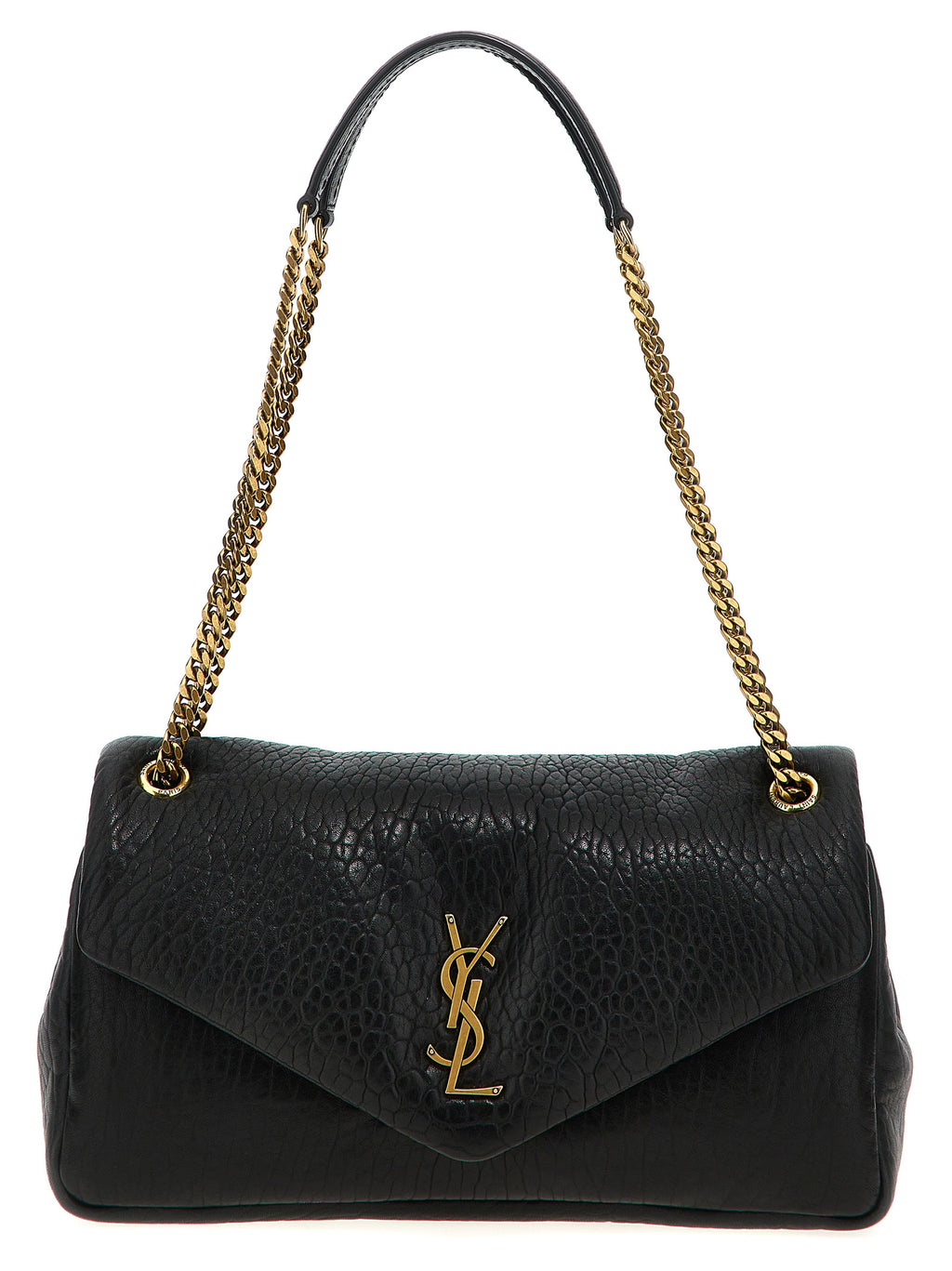 Black Leather Shoulder Bag