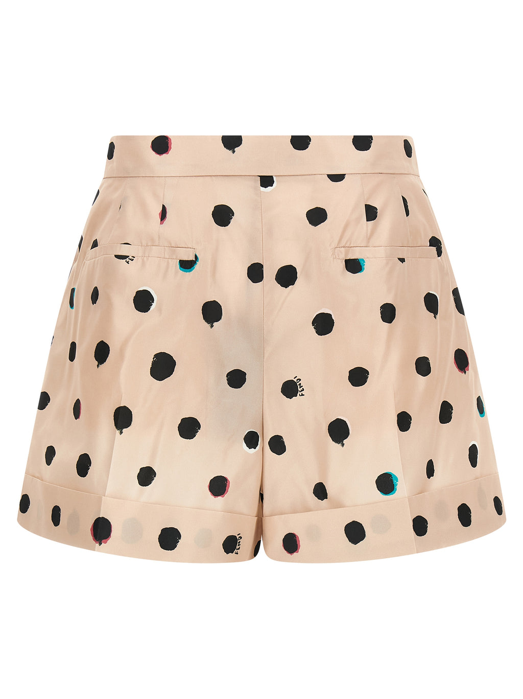 Multicolor Silk Bermuda Shorts