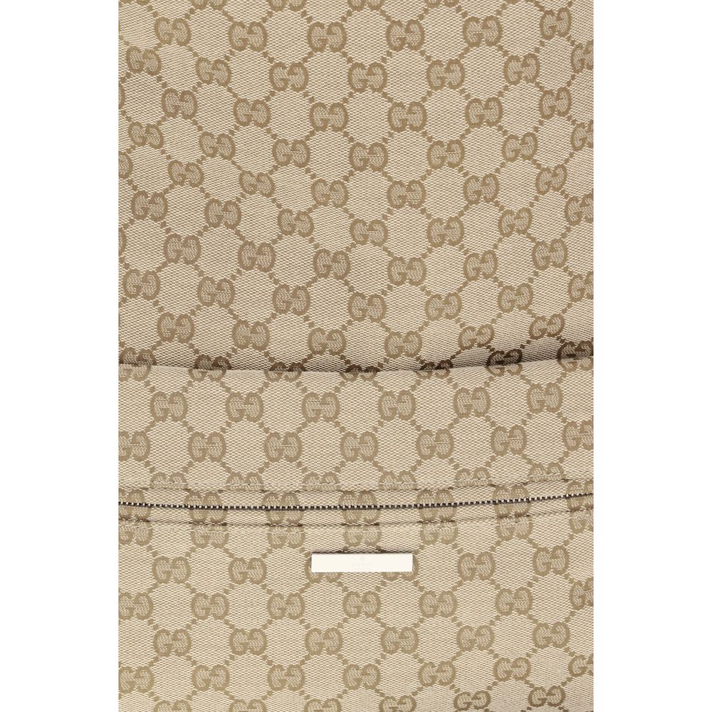 Beige Fabric Backpack