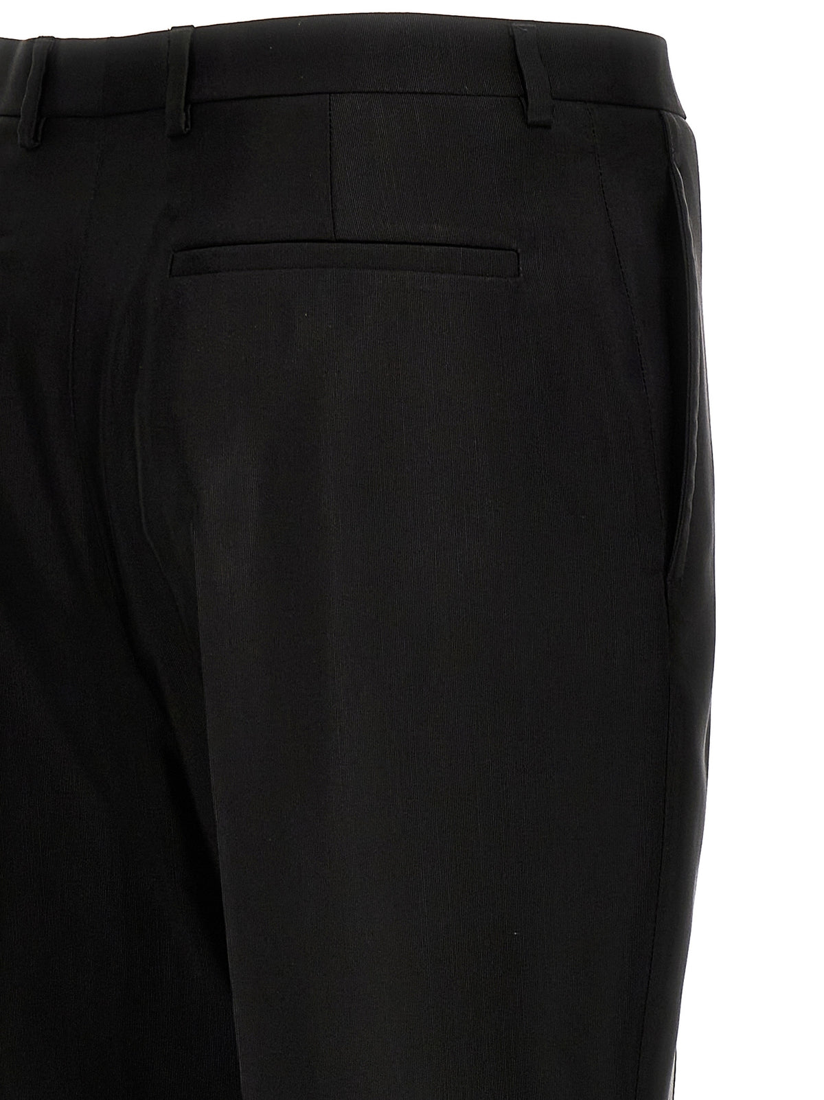 Black Acetate Dress Pants