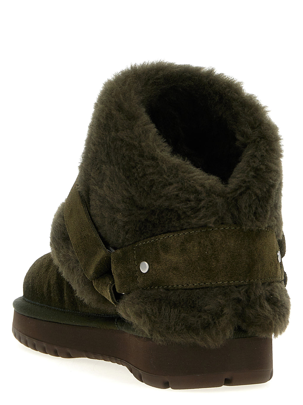 Bicolor Leather Ankle Boots