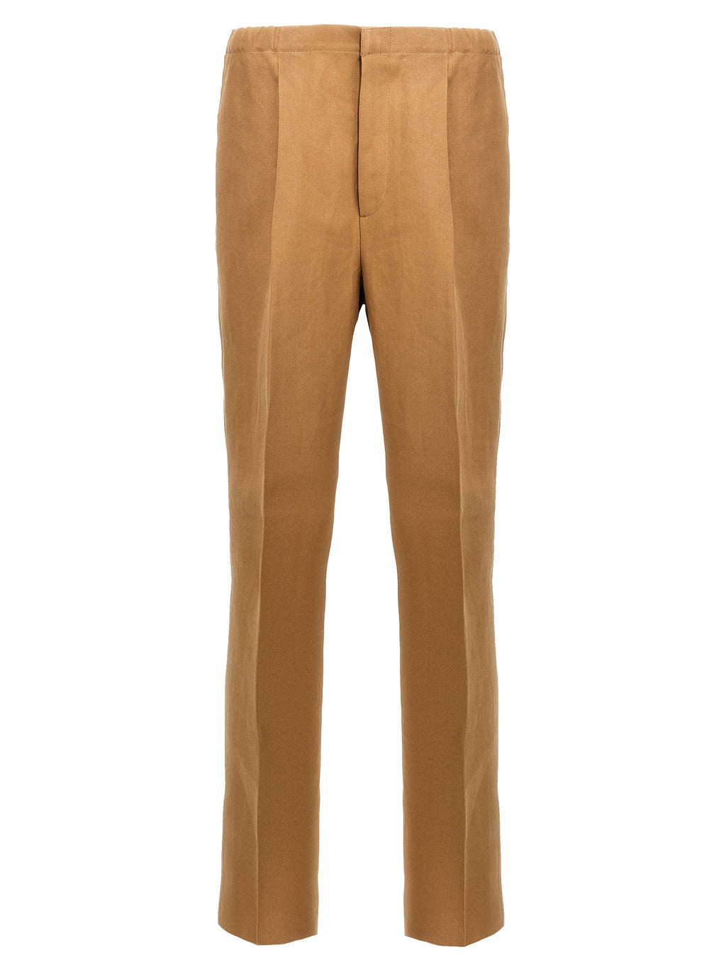 Beige Paper Casual Pants